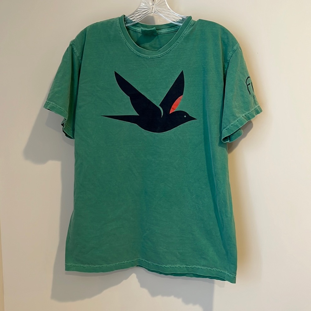 Comfort colors Fika coffee graphic bird tee unisex M